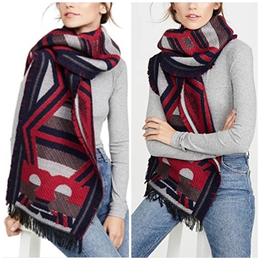 Tory Burch Maverick Whipstitch Oblong Scarf